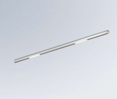 LED Designleuchte Langstab, Edelstahl 56cm lang mit 2 Leuchtstellen, 750LX