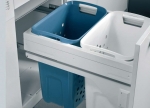 LaundryCarrier für 45er Schrank, 2 x 33 Liter Wäschekörbe